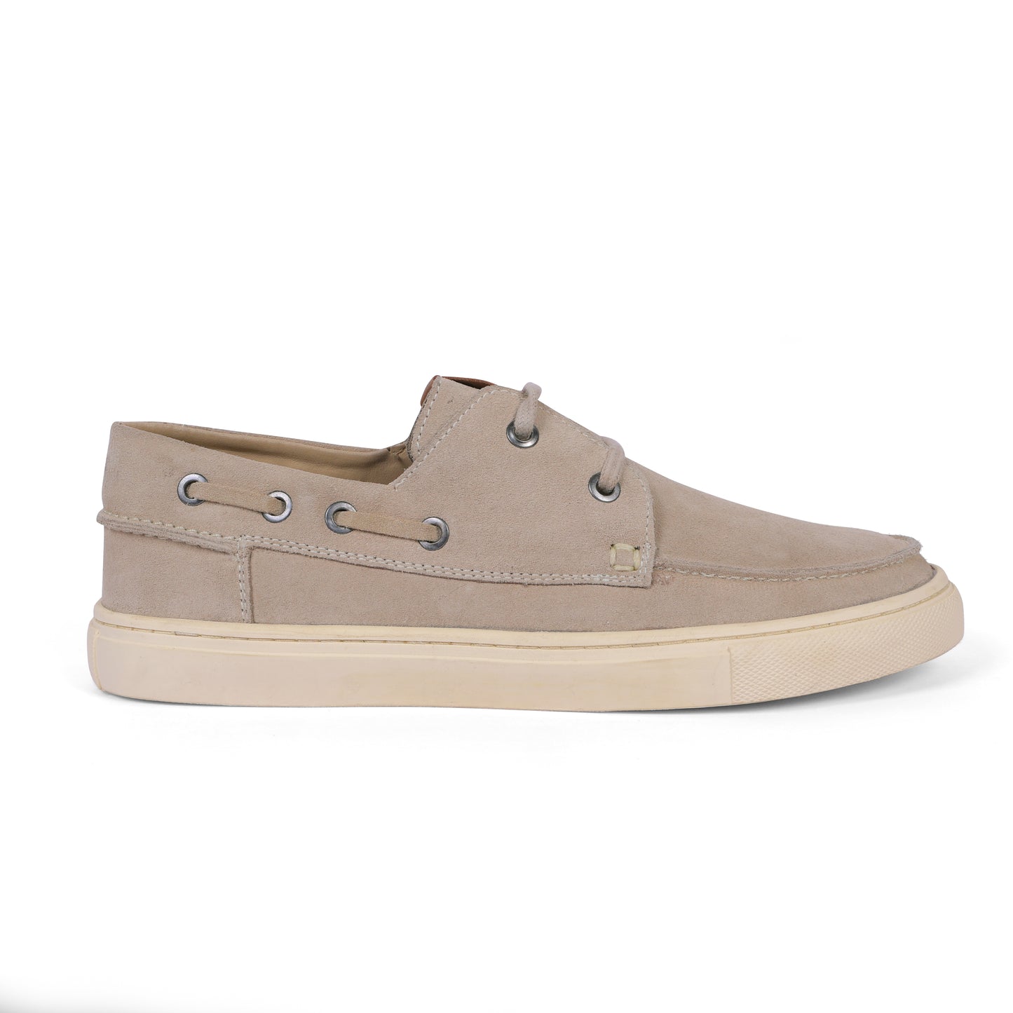 Miami Men Boat Shoe Suede Beige