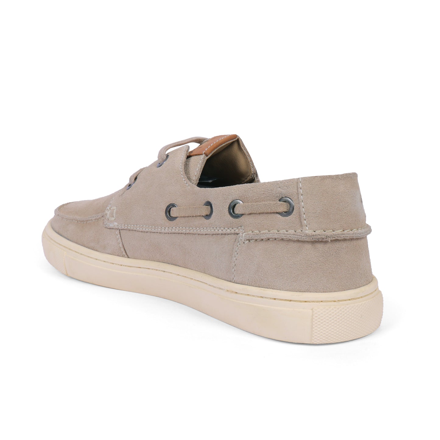 Miami Men Boat Shoe Suede Beige