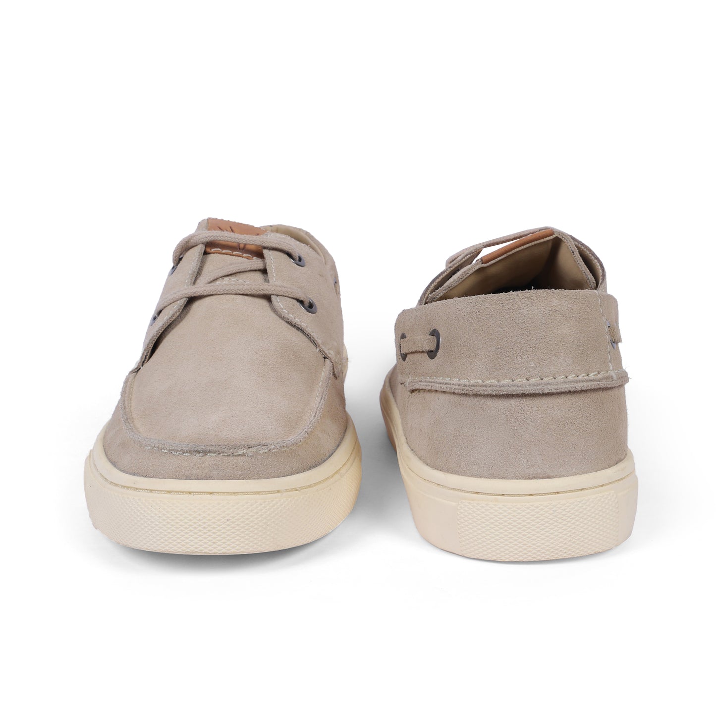 Miami Men Boat Shoe Suede Beige