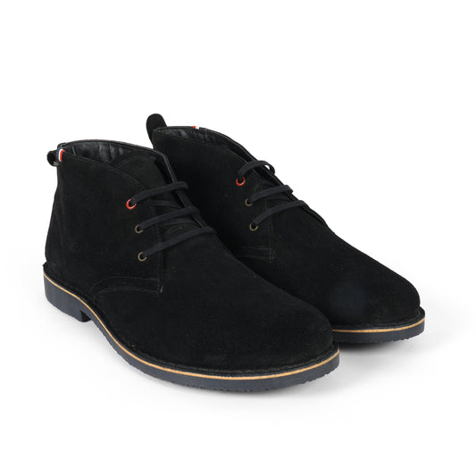 Men Sahara Chucks Black Suede