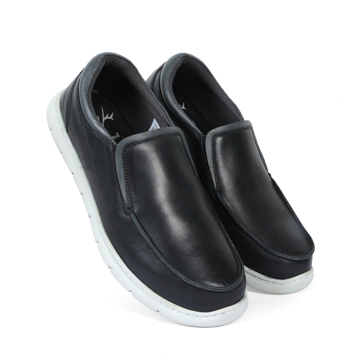 Czech Men Slip On Leather Black