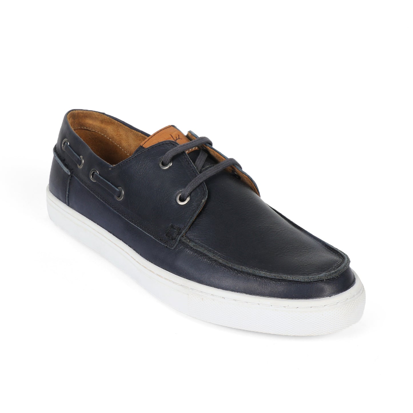 Argentina Men Boat Shoe Leather Blue