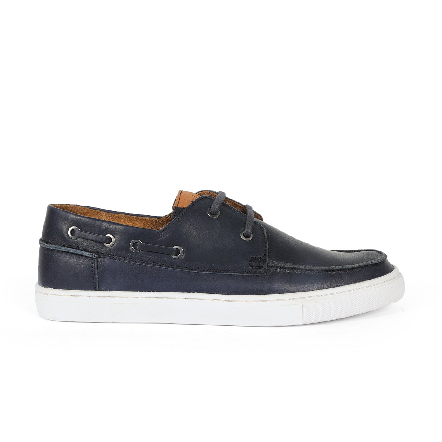 Argentina Men Boat Shoe Leather Blue