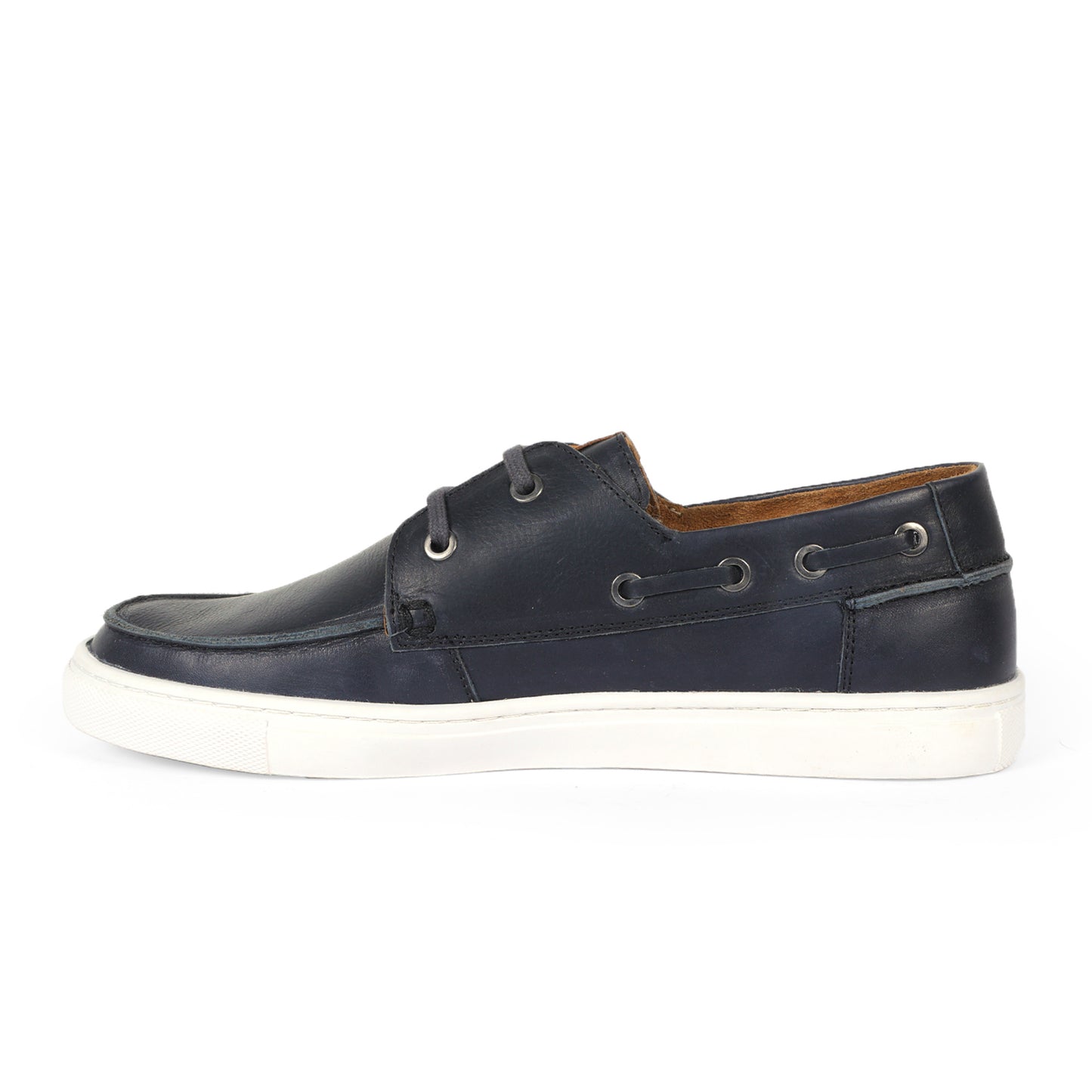 Argentina Men Boat Shoe Leather Blue