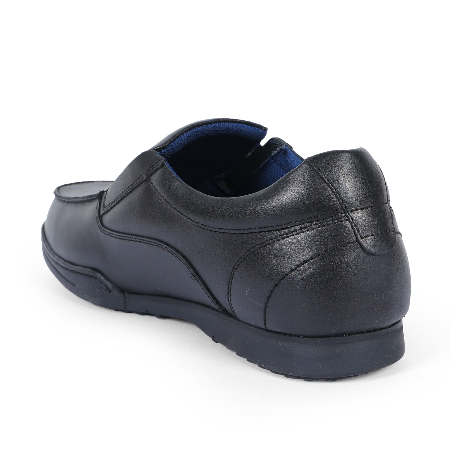 Uk Men Slip On Leather Black