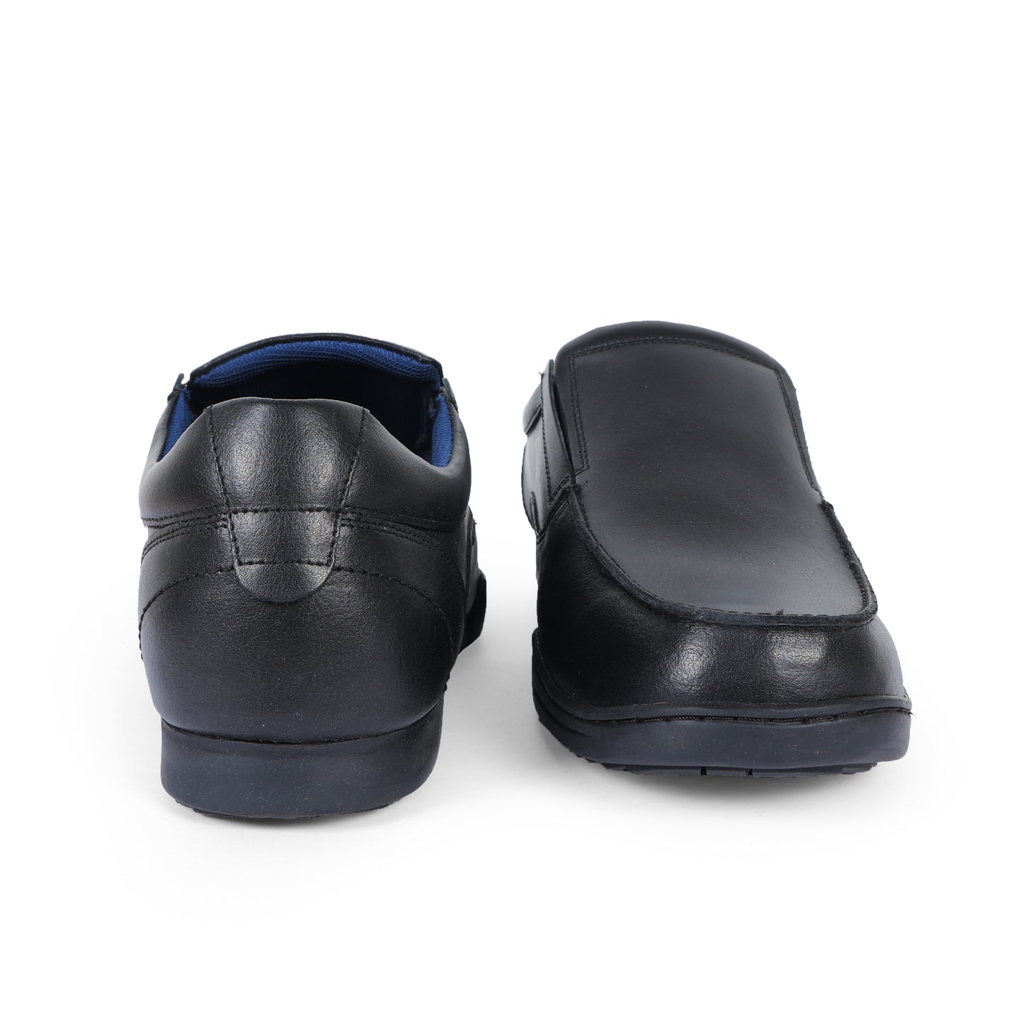 Uk Men Slip On Leather Black