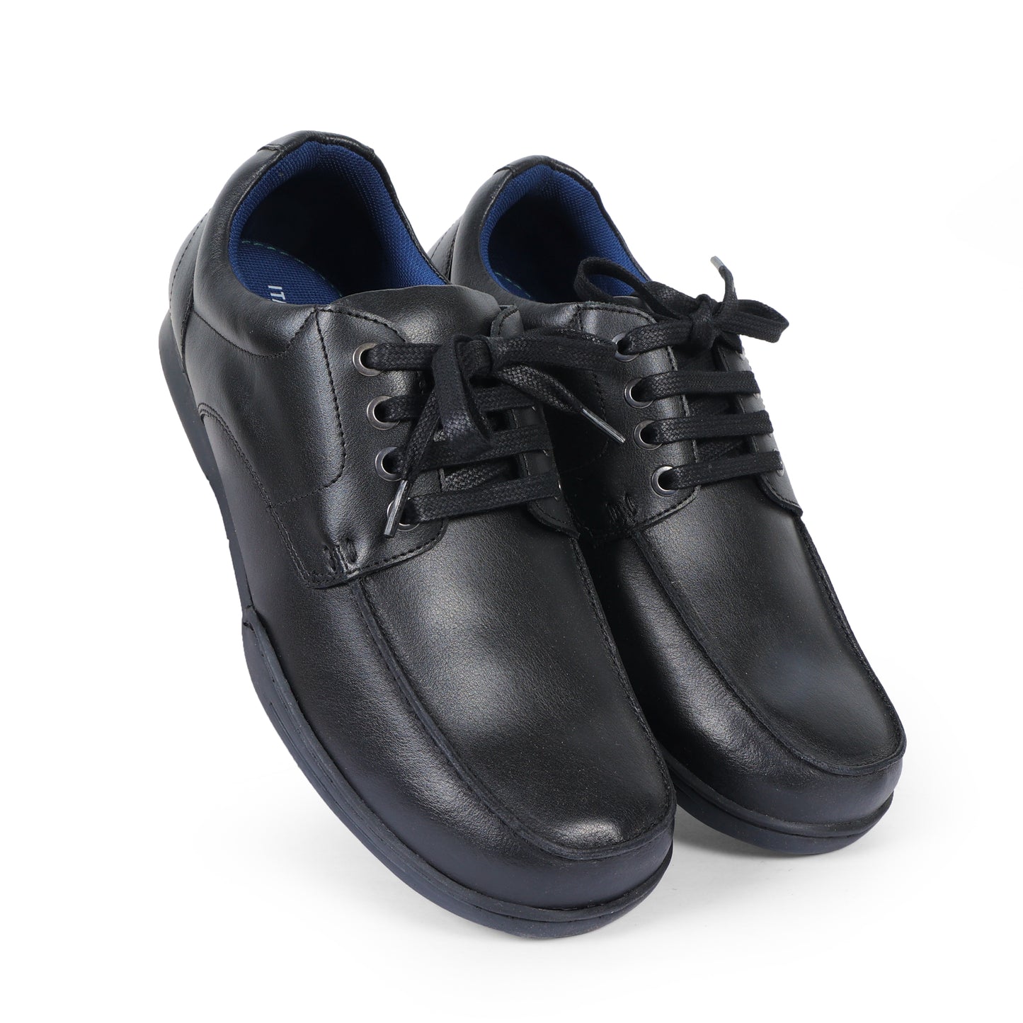 Uk Men Derby Leather Black