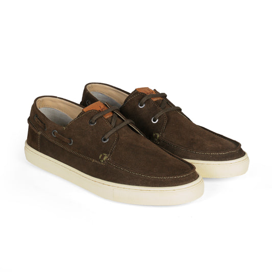 Miami Men Boat Shoe Suede M.Green