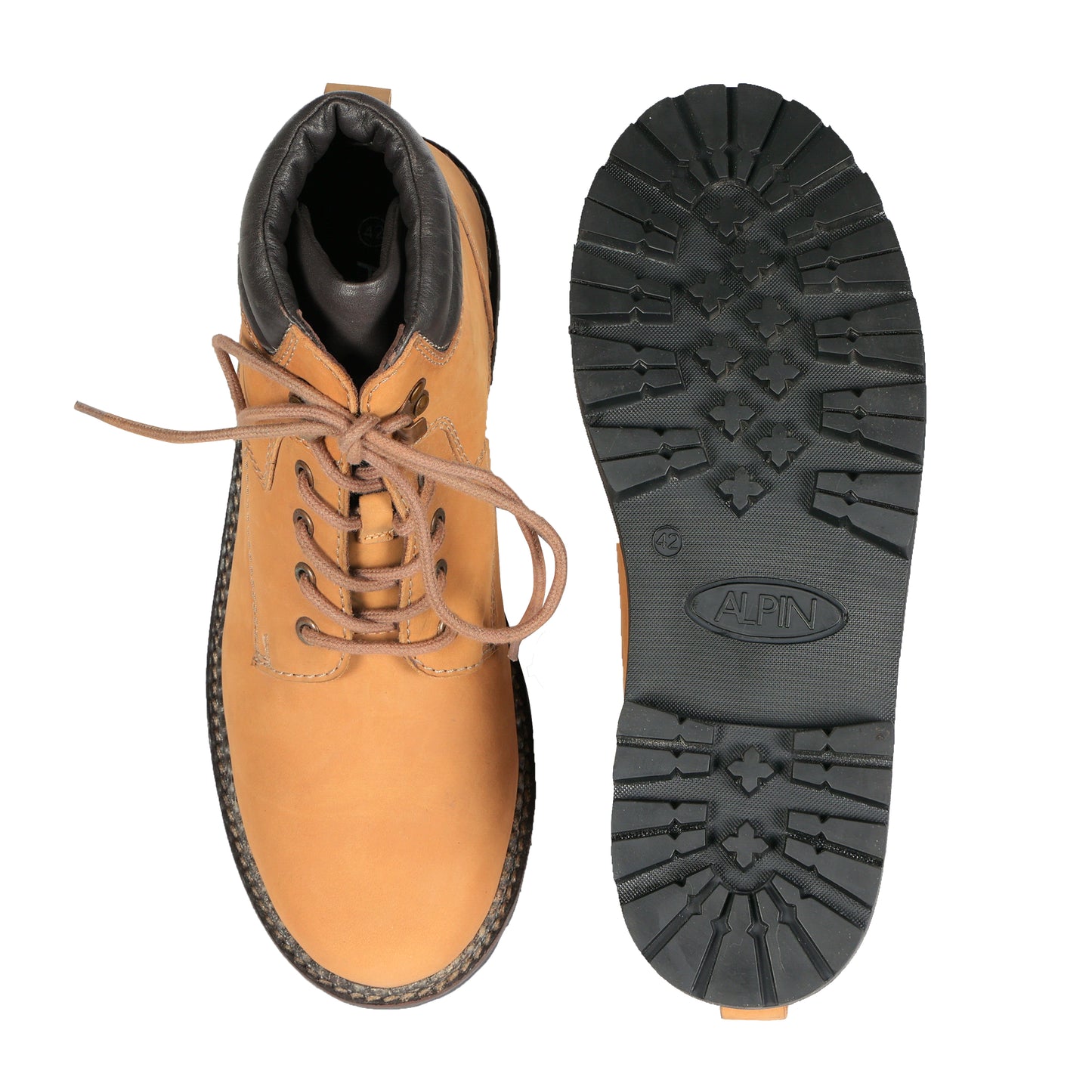 Mens Yellow Eagle Leather Boots