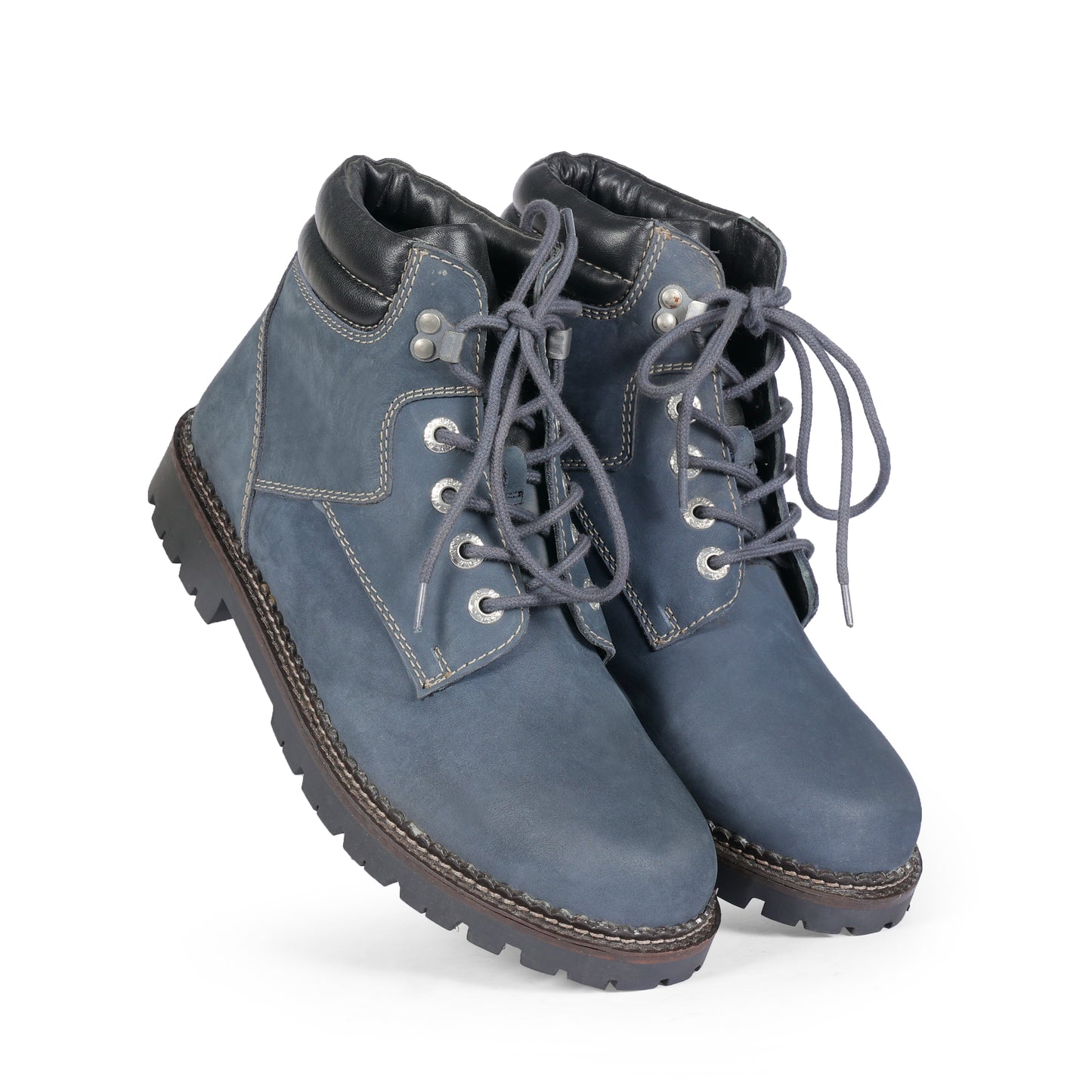 Mens Blue Eagle Leather Boots