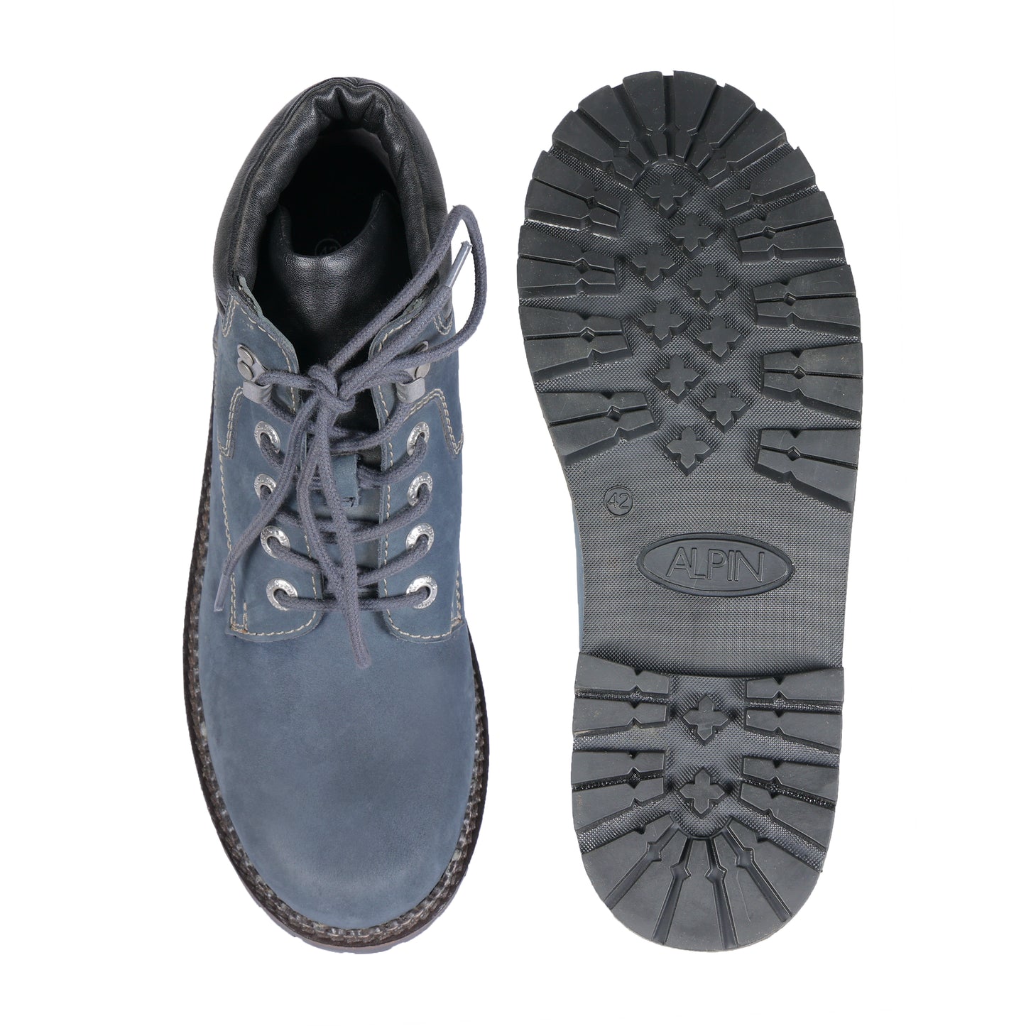 Mens Blue Eagle Leather Boots