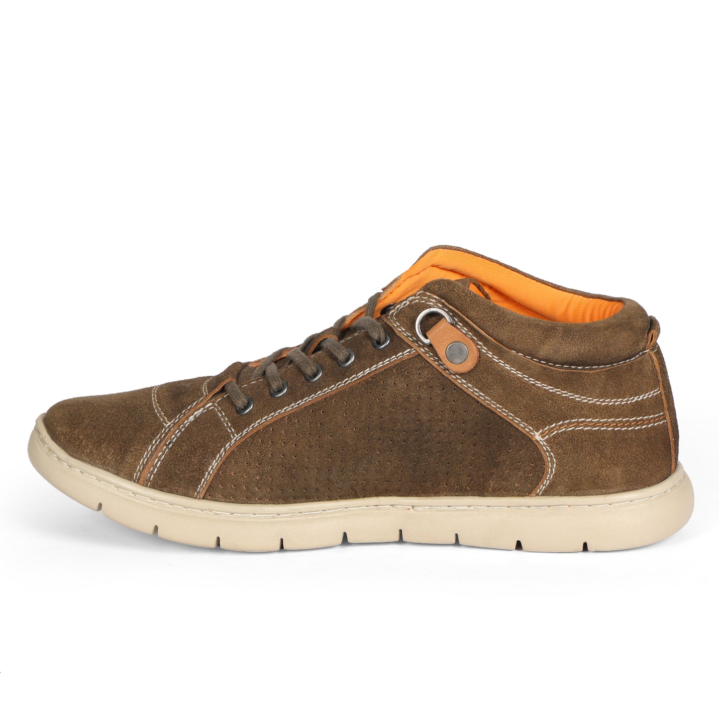 1190 Mens Casual Hawana Camel Lace Up Suede Leather Sneakers