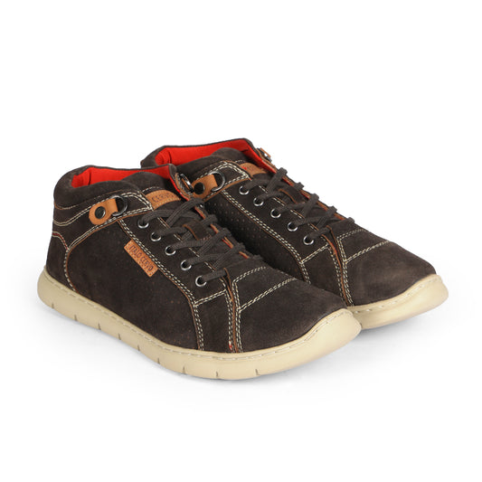 1190 Mens Casual Moor Lace Up Suede Leather Sneakers