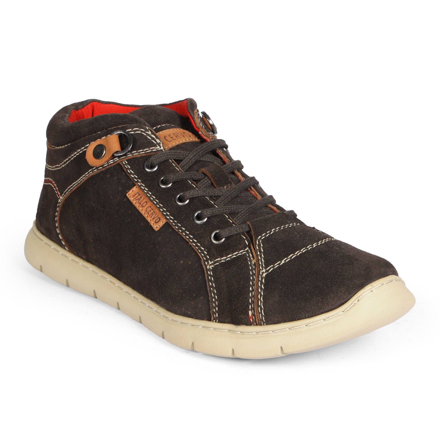 1190 Mens Casual Moor Lace Up Suede Leather Sneakers