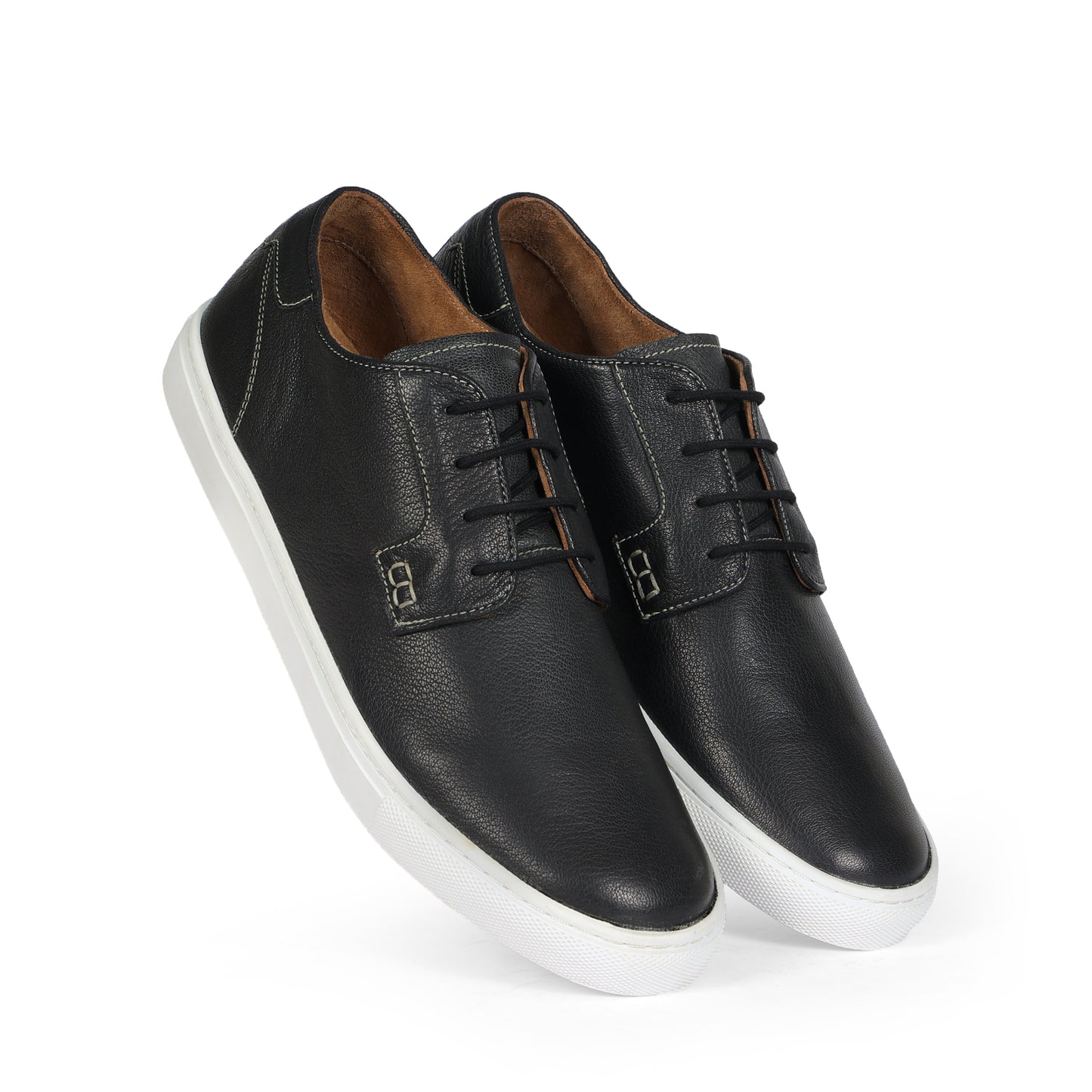 Cardiff Men Sneaker Game Milled Leather Black