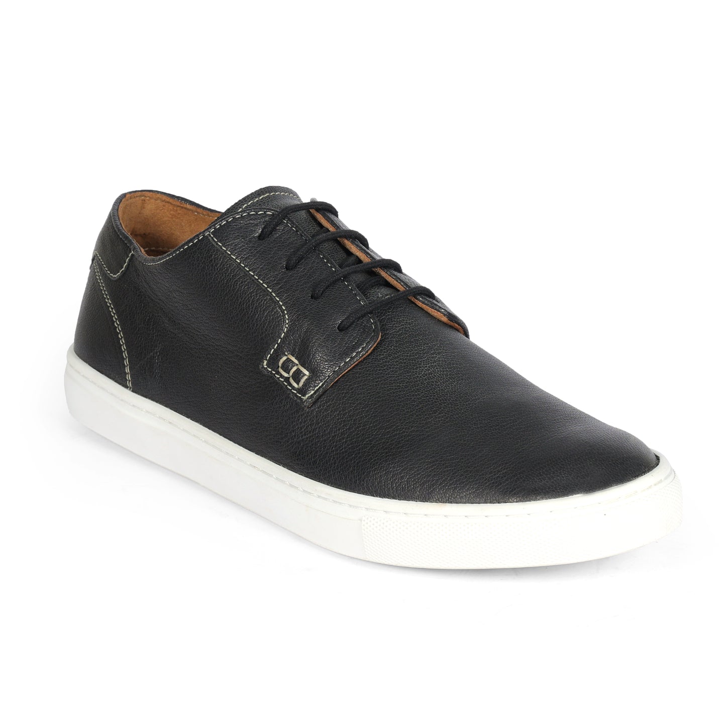 Cardiff Men Sneaker Game Milled Leather Black