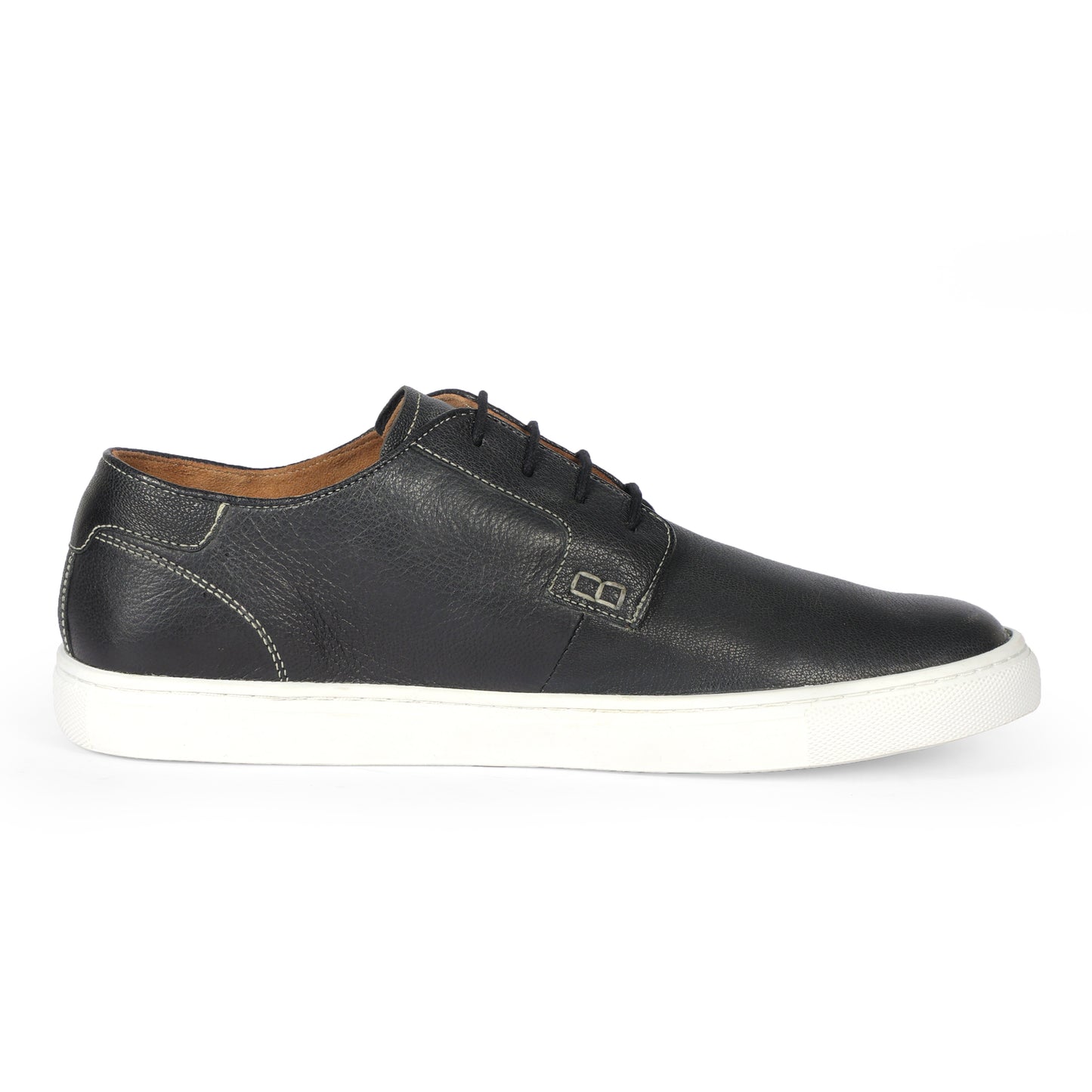 Cardiff Men Sneaker Game Milled Leather Black