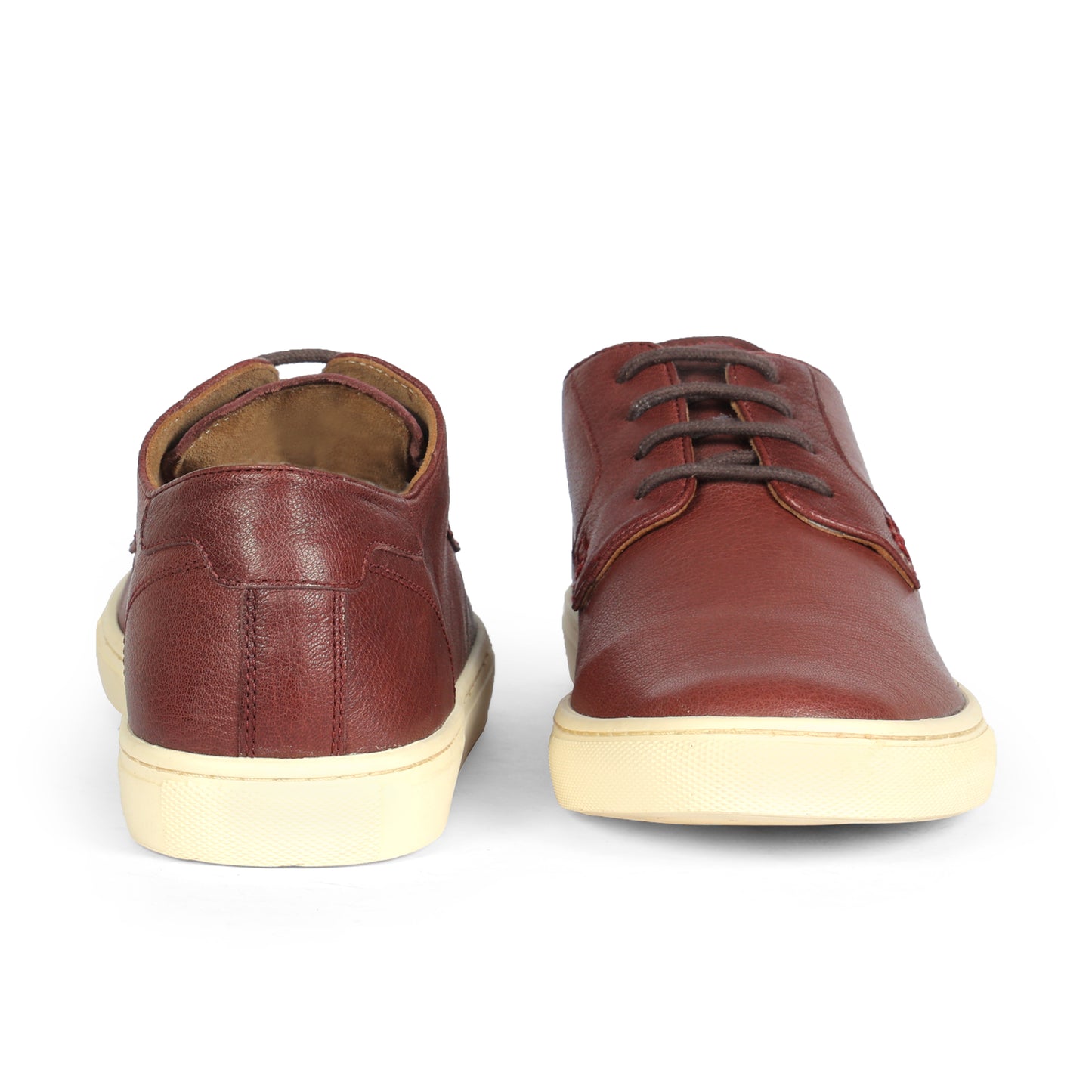 Cardiff Men Sneaker Game Milled Leather Cherry