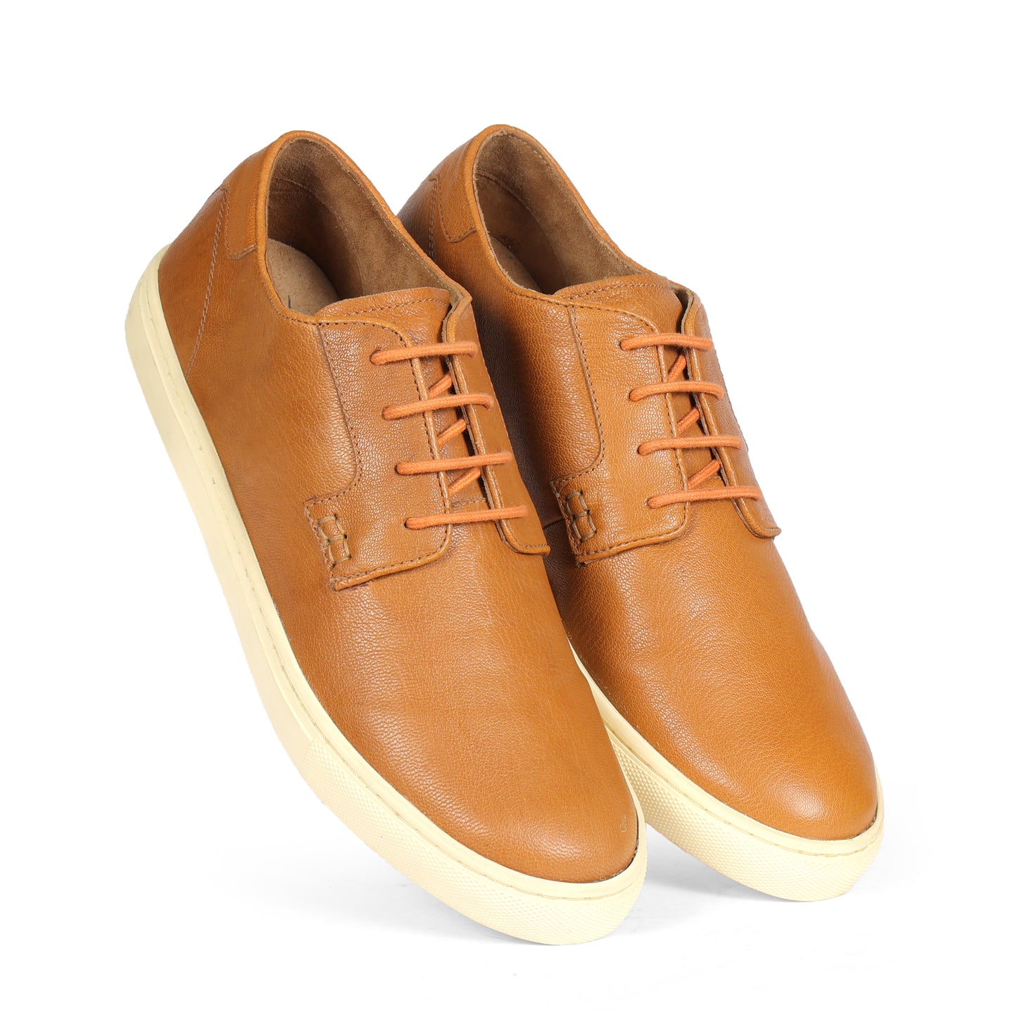 Cardiff Men Sneaker Game Milled Leather Tan