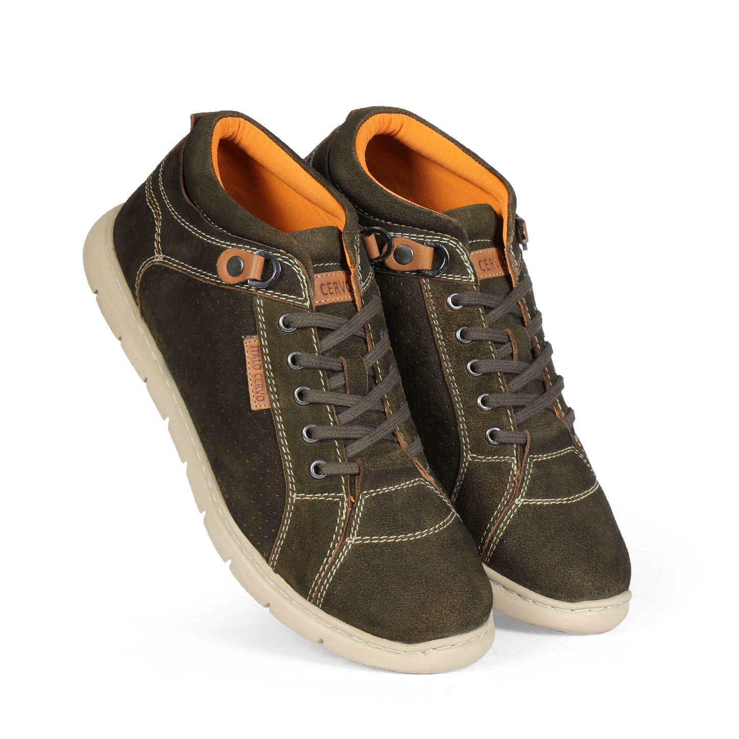 1190 Mens Casual Bison Multi-coloured Lace Up Suede Leather Sneakers