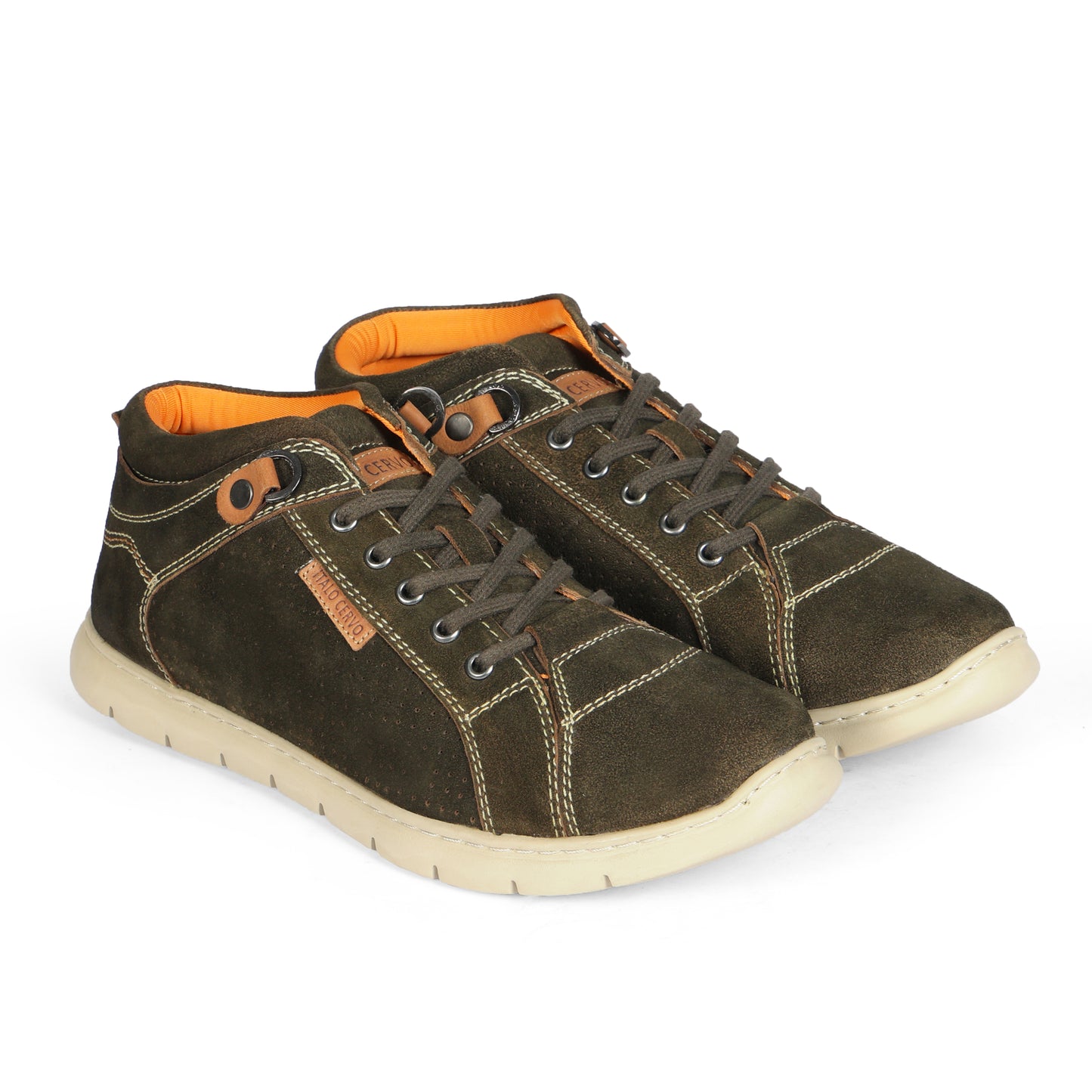 1190 Mens Casual Bison Multi-coloured Lace Up Suede Leather Sneakers