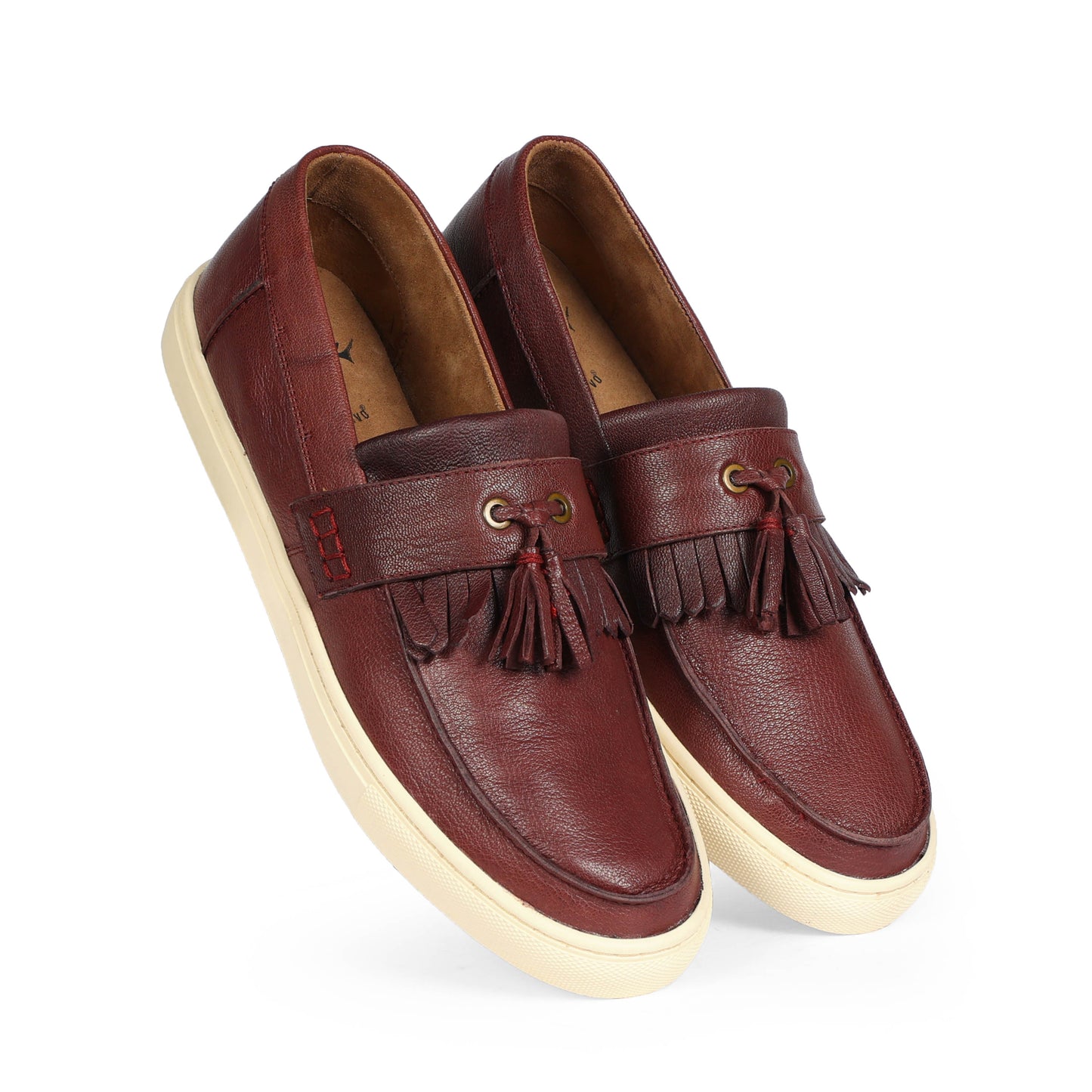 Armenia Men Country Slip On Leather Cherry