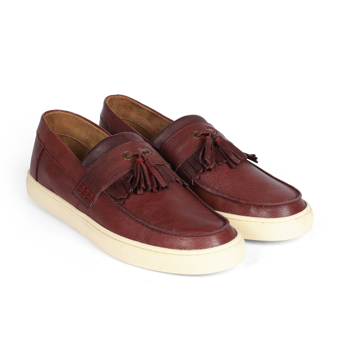 Armenia Men Country Slip On Leather Cherry