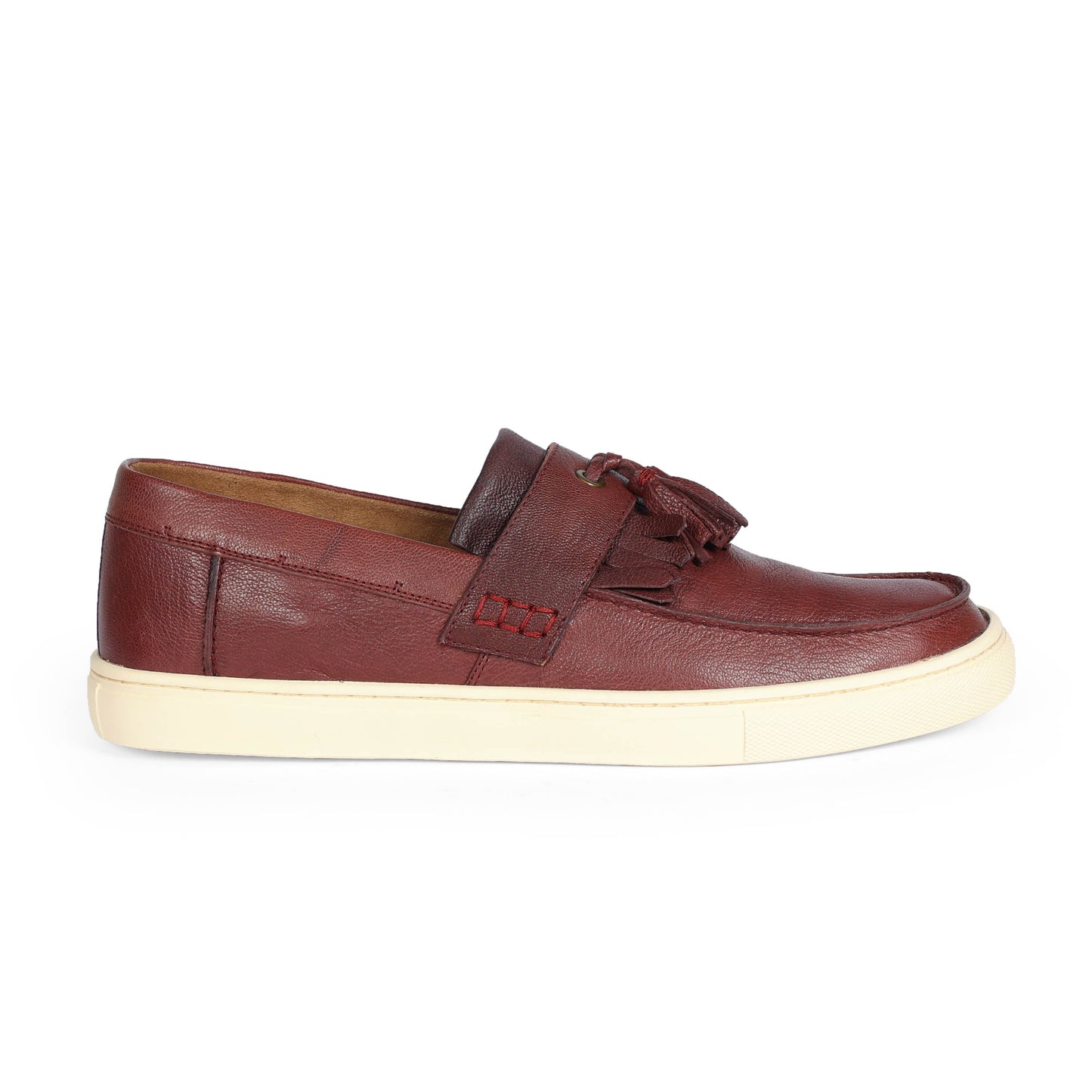 Armenia Men Country Slip On Leather Cherry