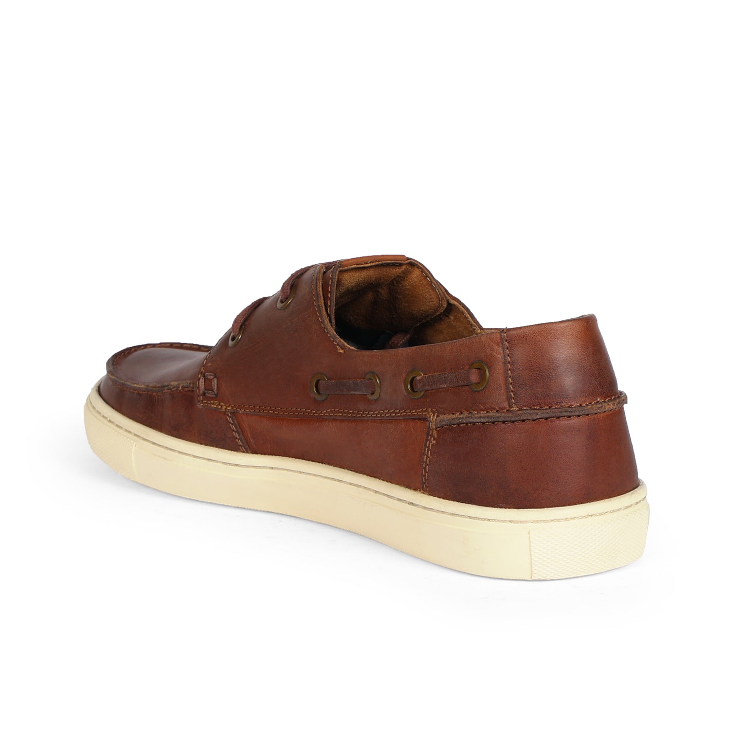 Argentina Men Boat Shoe Leather Tan