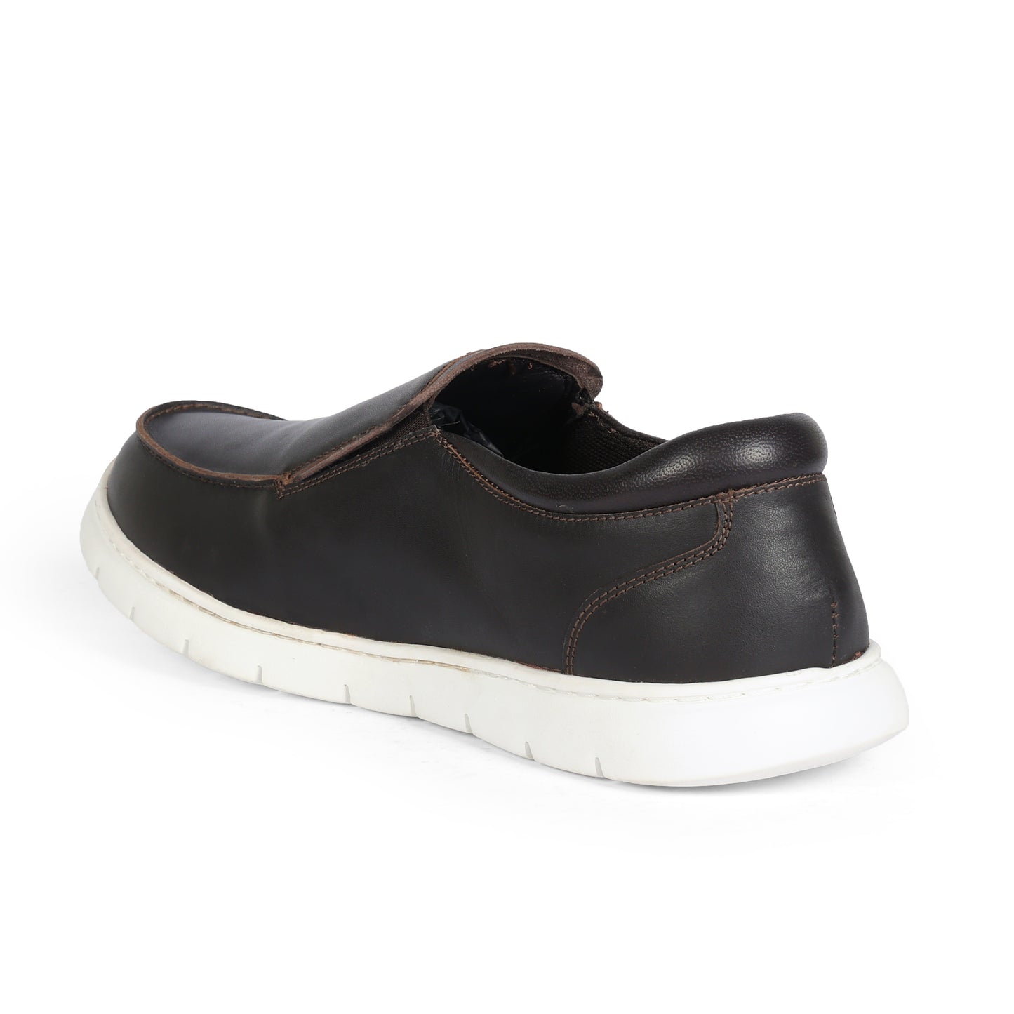 Leather Slip Dark Brown For Men Czech