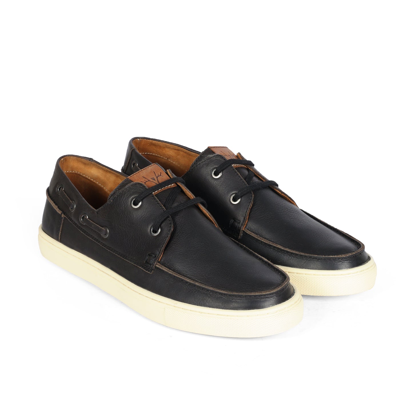 Argentina Men Boat Shoe Leather Black