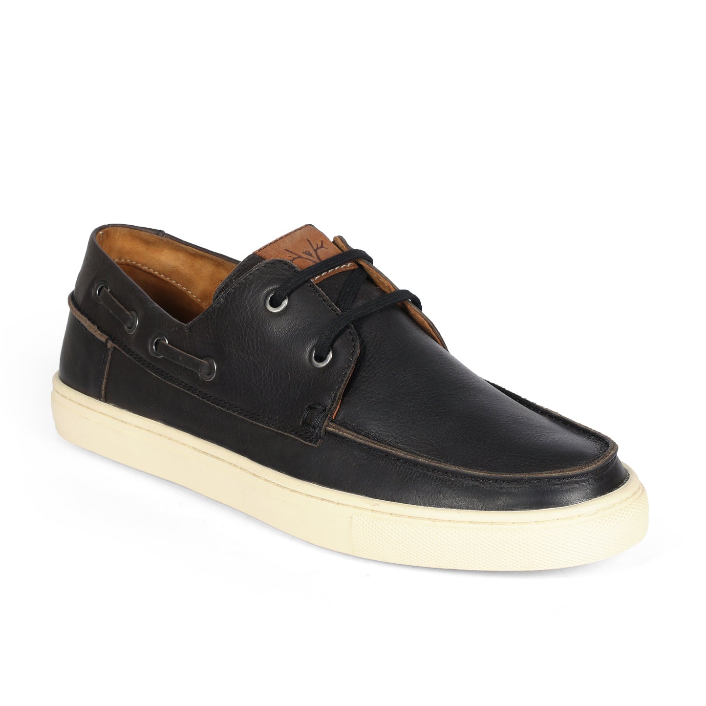 Argentina Men Boat Shoe Leather Black