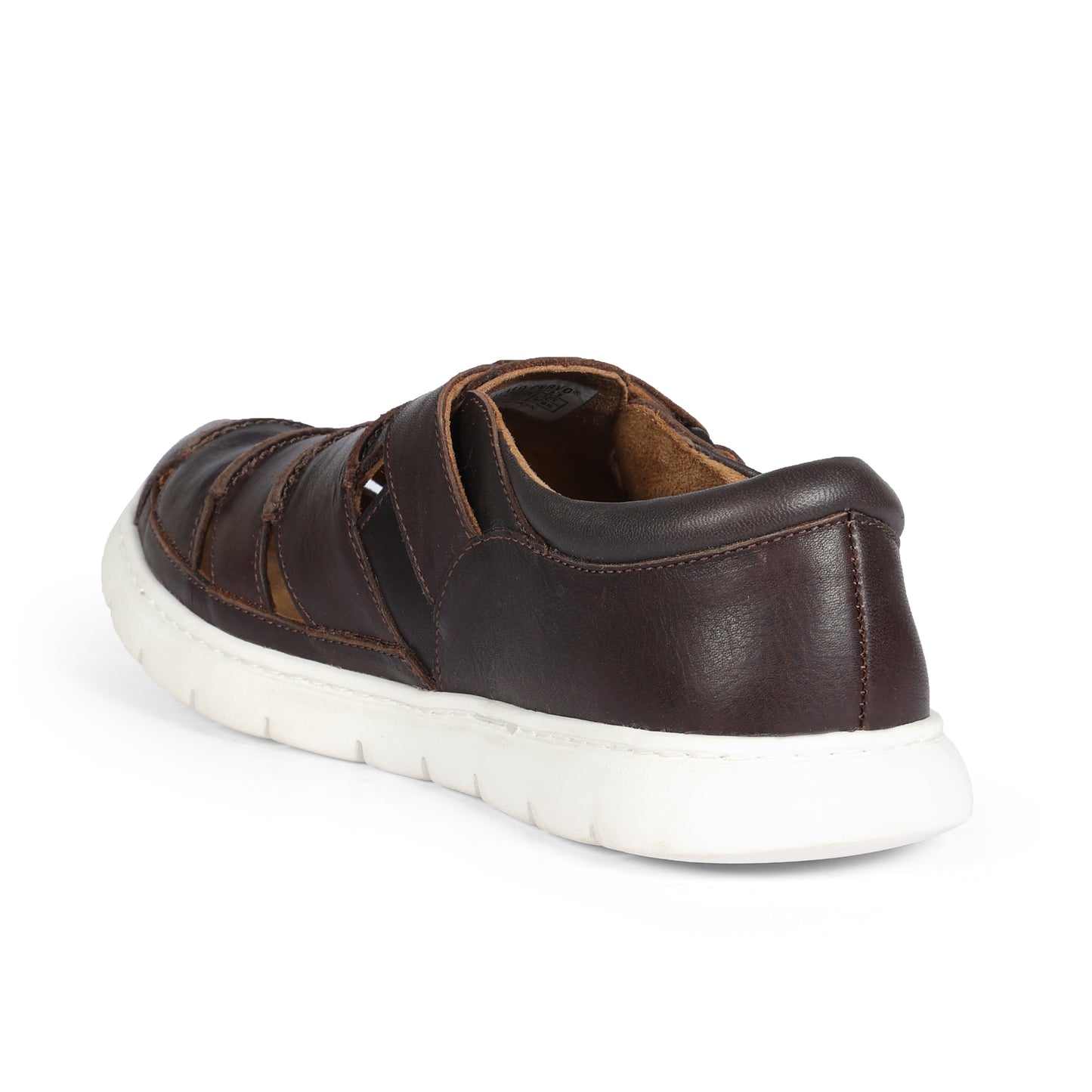 Miami Men Strap On Sandal  Leather Brown