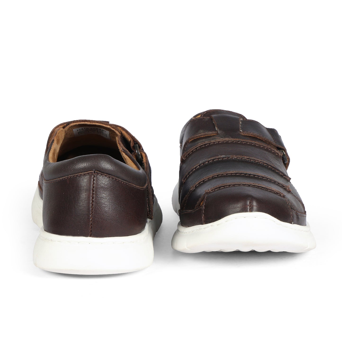 Miami Men Strap On Sandal  Leather Brown