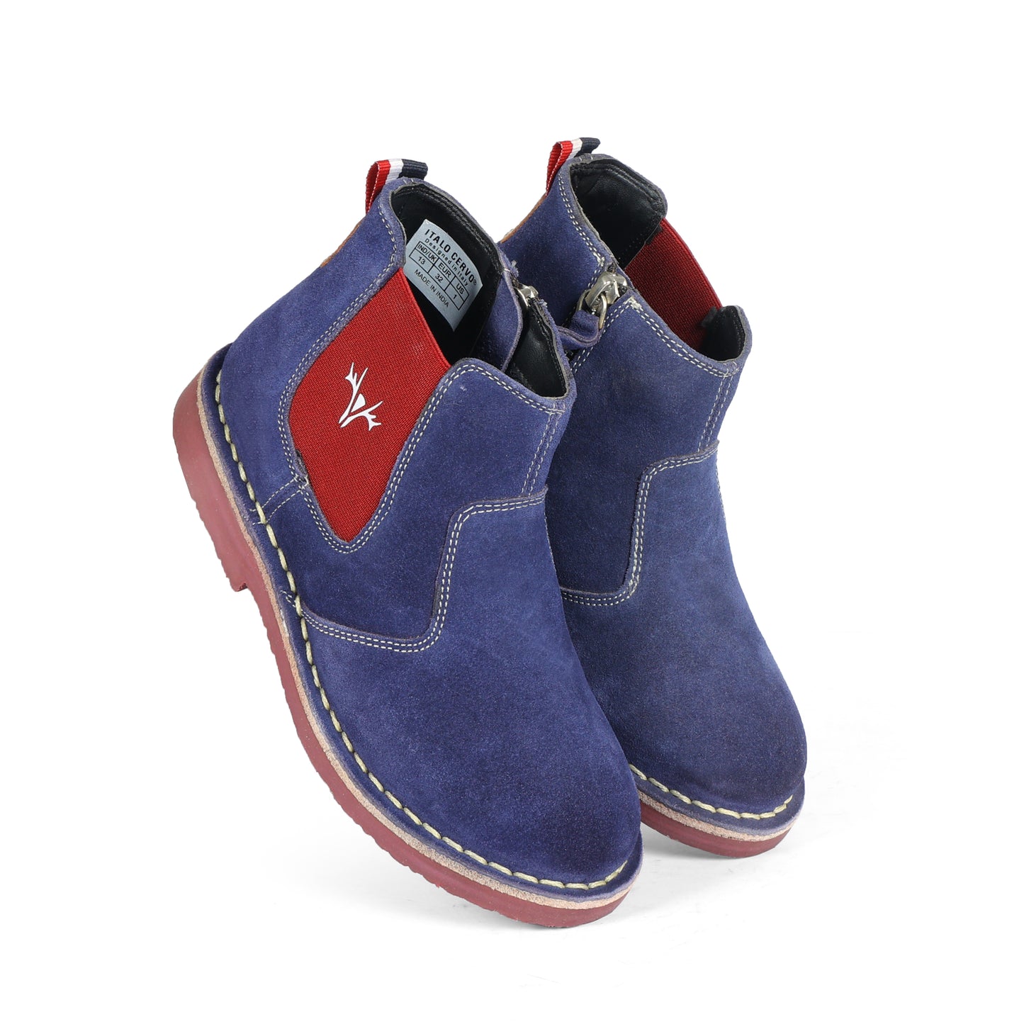 Boys & Girls Italia Chelsea Royal Blue Suede Shoes