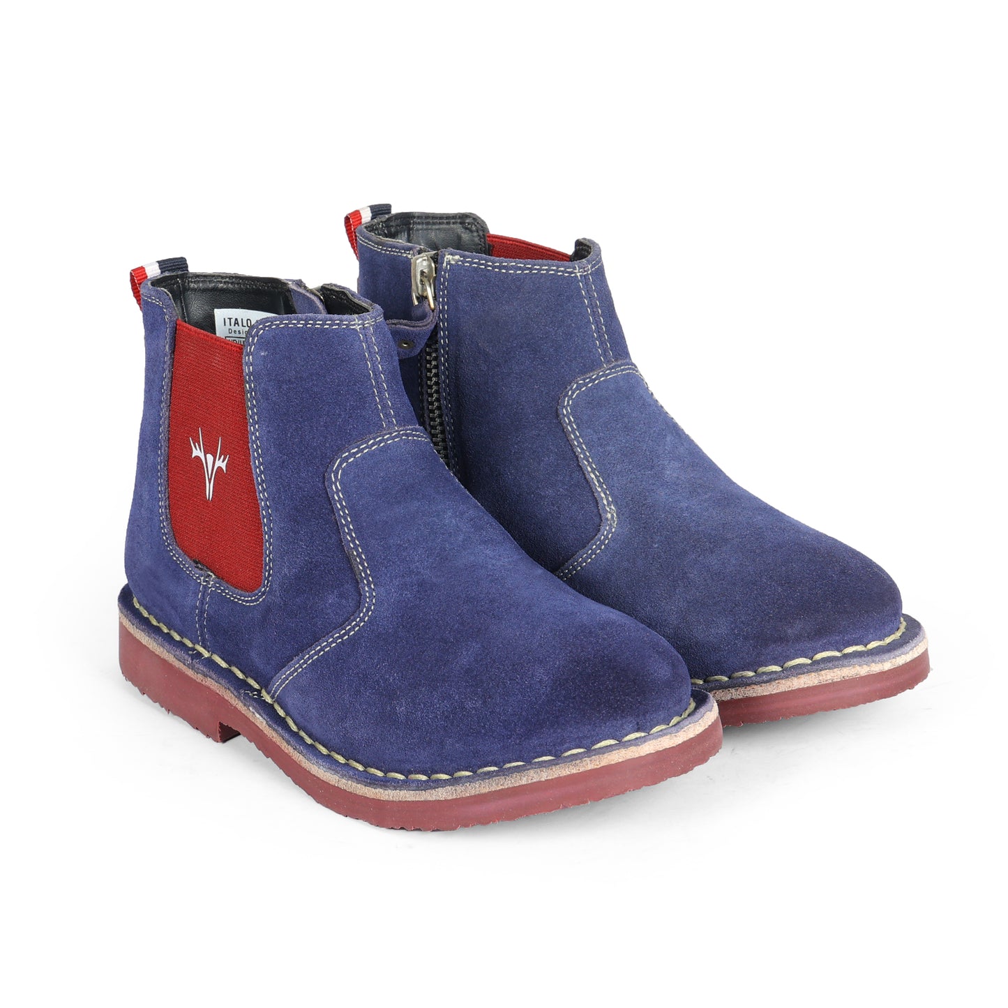 Boys & Girls Italia Chelsea Royal Blue Suede Shoes