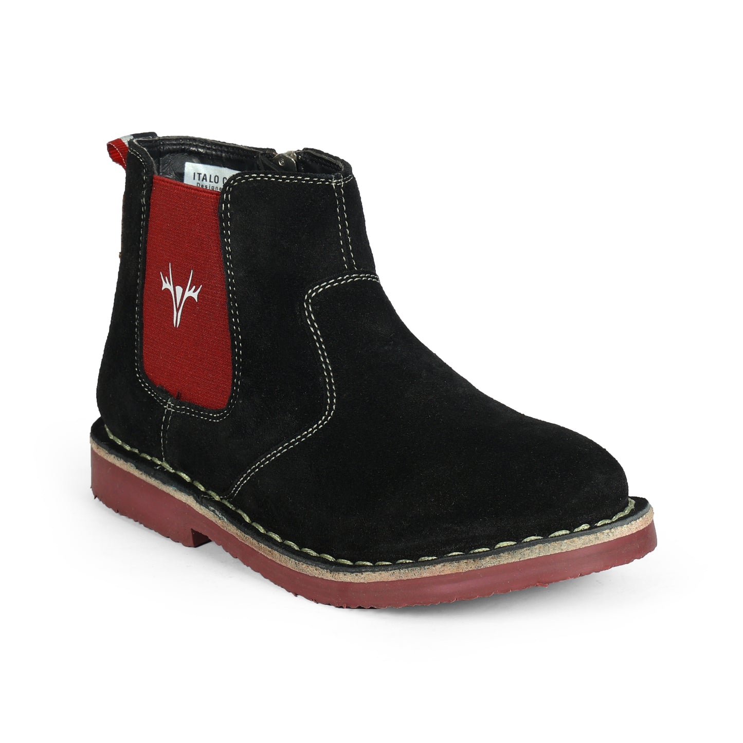 Boys & Girls Chelsea Raven Black Suede