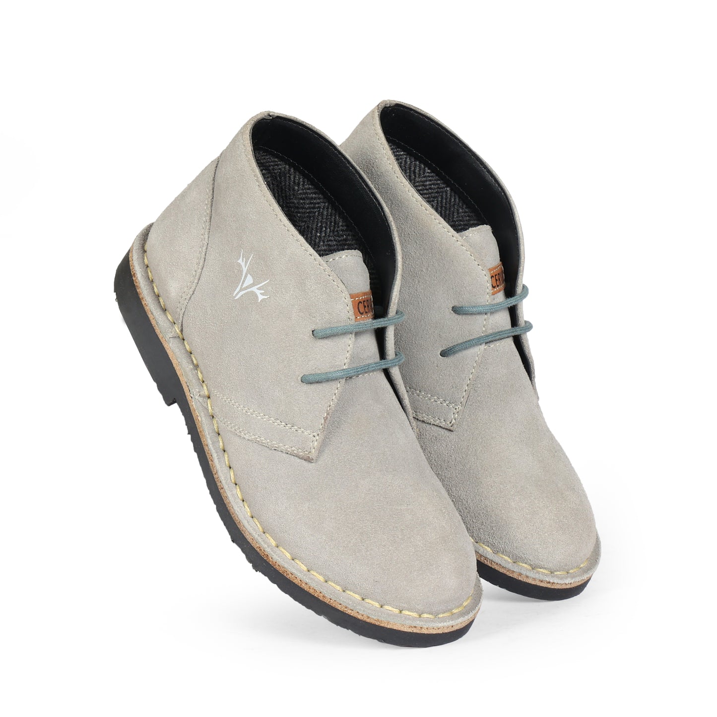 Boys & Girls Sahara Boots Cool Grey Suede - Kids Shoes