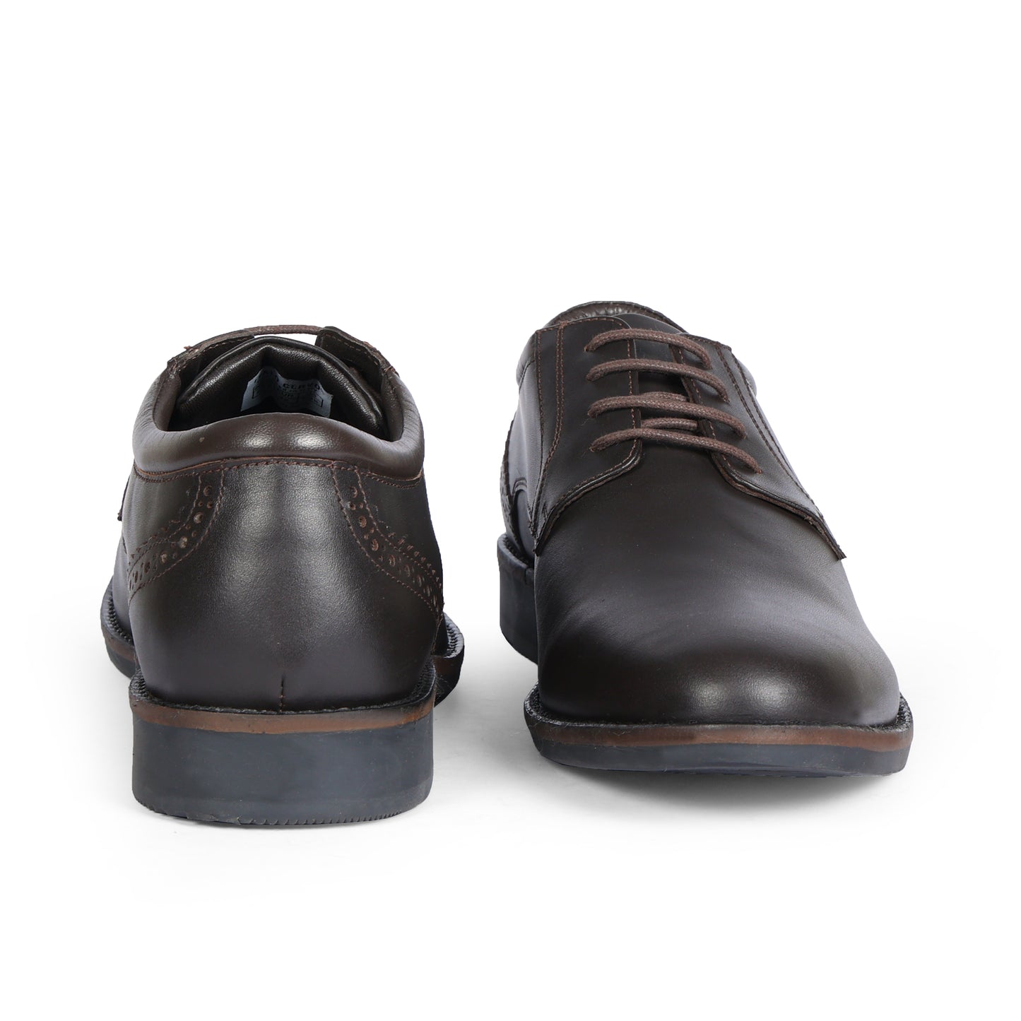 Leather Derby Shoes For Men Dark Brown New York