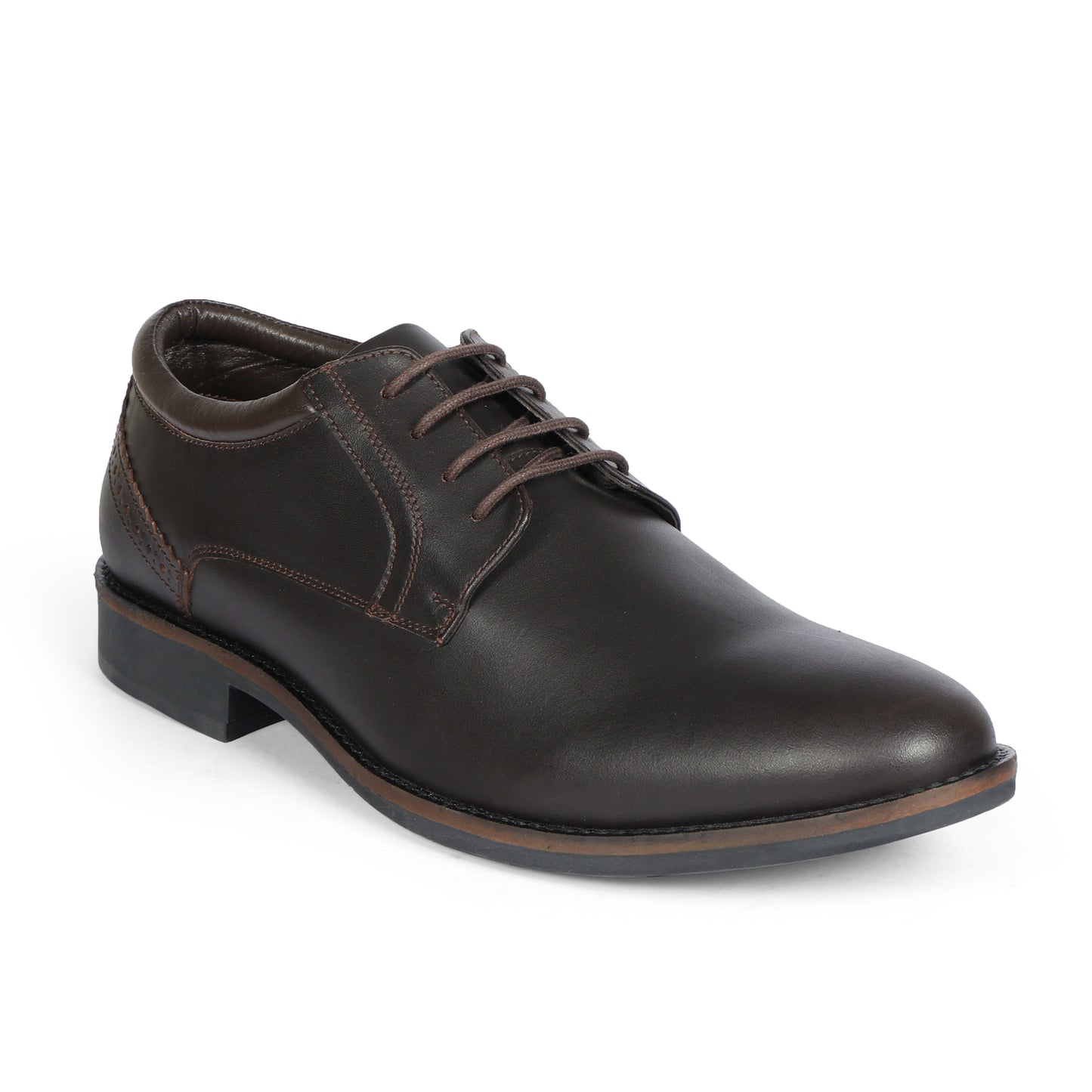 Leather Derby Shoes For Men Dark Brown New York