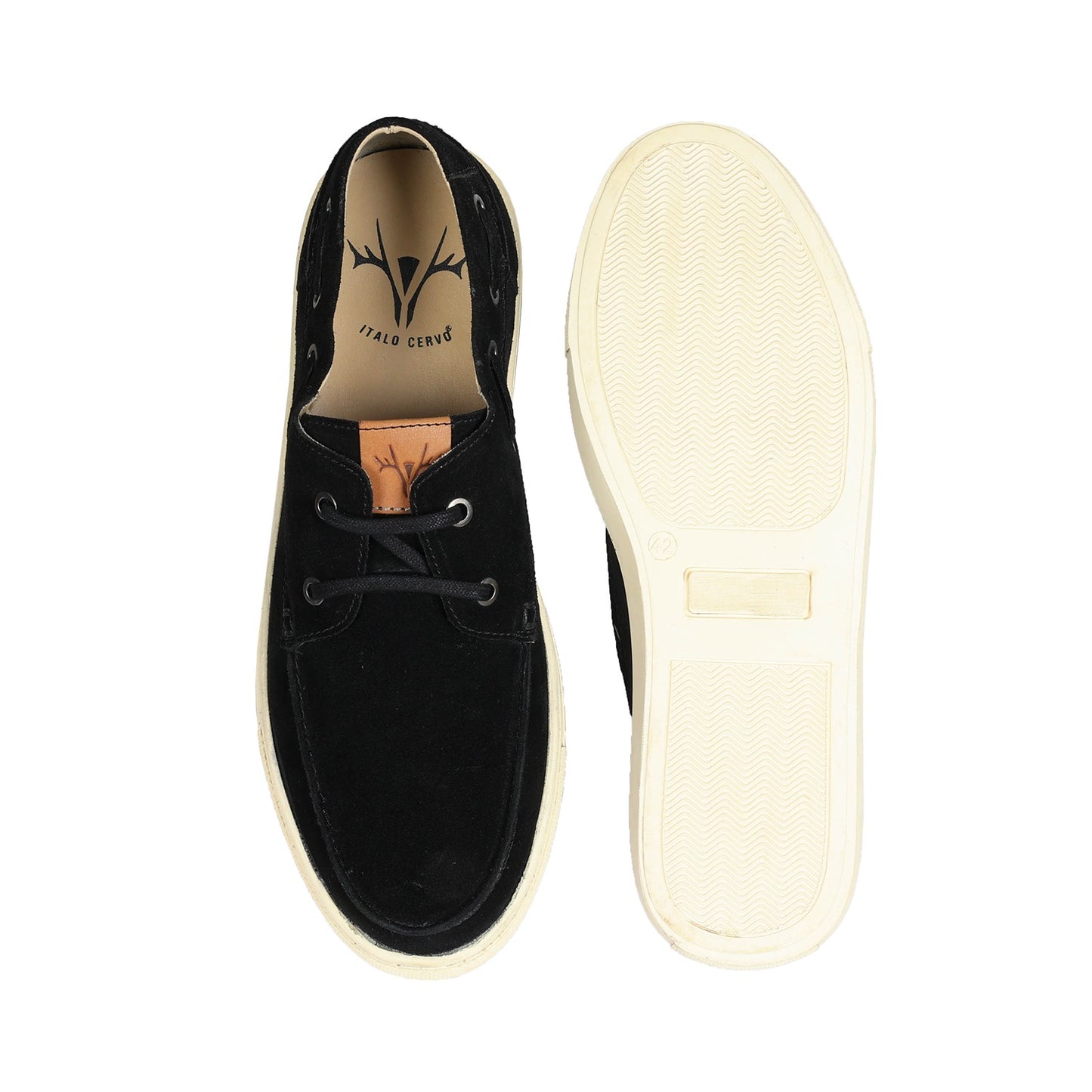 Miami Men Boat Shoe Suede Black