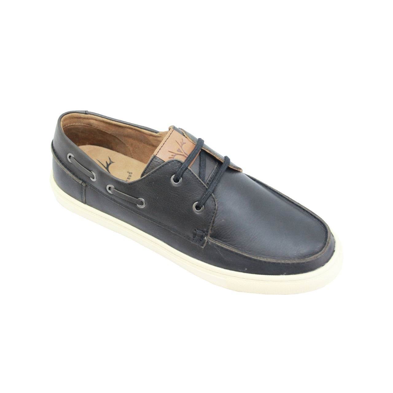 Argentina Men Boat Shoe Leather Black